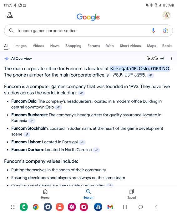 谷歌 AI 又闖禍:錯(cuò)把游戲開(kāi)發(fā)者個(gè)人電話當(dāng)公司電話公布 谷歌 AI 又闖禍:錯(cuò)把游戲開(kāi)發(fā)者個(gè)人電話當(dāng)公司電話公布