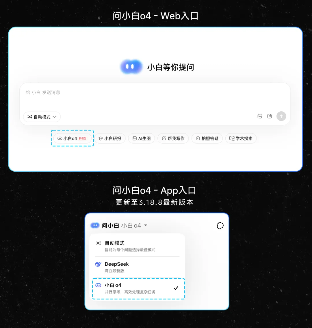 會(huì)頭腦風(fēng)暴的 AI，問(wèn)小白 o4 模型上線，?國(guó)內(nèi)首個(gè)并行思考模型來(lái)了